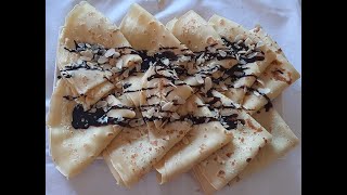 crepes  crepe facile 100 👌 طريقة عمل الكريب [upl. by Sanders]