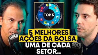 AS 5 MELHORES AÇÕES DA BOLSA uma de cada setor  Lucro FC [upl. by Artined]