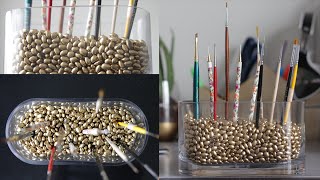 DIY brush holder tutorial [upl. by Ahsercel]