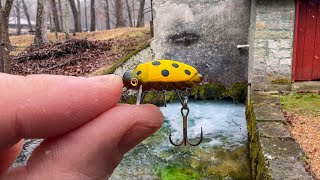 Tiny HOMEMADE Lure  TROPHY Fish Biggest In YEARS [upl. by Htieh]