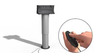 Ergo I ® telescopic pillar lift assist device [upl. by Nwahsak25]