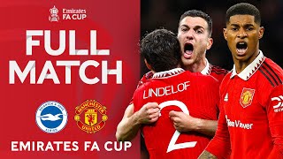 FULL MATCH  Brighton v Manchester United  SemiFinal  Emirates FA Cup 202223 [upl. by Myrt]