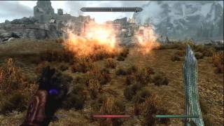 Skyrim Glitch  OneHanded Skill up to lvl 100 in 30 min [upl. by Delmer]