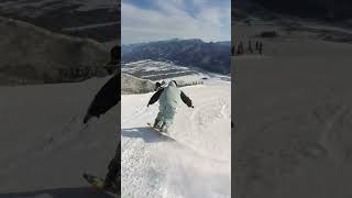 カービング！！snowboarding snowboard スノーボード スノボ カービング carving [upl. by Lonyer161]