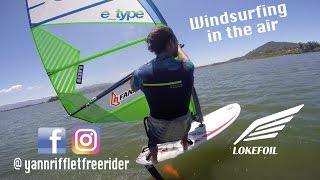 WINDSURFING IN THE AIR  WINDFOIL with Lokefoil [upl. by Alaine]