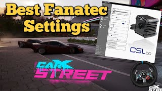 Best Fanatec Wheel Settings For CarX Street PC [upl. by Lengel798]