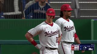 MLB The Show 22 Phillies Vs Nationals Game 3 [upl. by Elorac656]