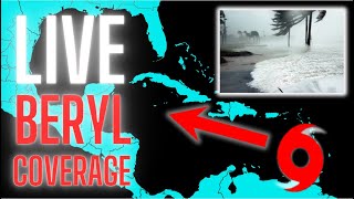 LIVE  Historic Hurricane Beryl Approaches Grenada [upl. by Lucia]