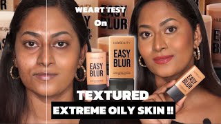 HUDA BEAUTY EASY BLUR FOUNDATION ✨ Review amp Wear Test on TEXTURED amp OILY skin ✨ [upl. by Nosnar]