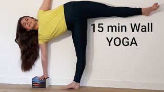 15 min YOGA  WALL Yoga for advanced [upl. by Ebanreb710]