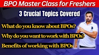 Why do you want to work with BPO  What do you know about BPO [upl. by Neelyhtak]