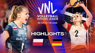 🇵🇱 POL vs 🇩🇪 GER  Highlights Quarter Finals  Womens VNL 2023 [upl. by Bridie]