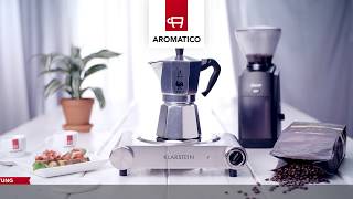 Die Bialetti als klassischer Espressokocher  Aromatico [upl. by Irtemed]