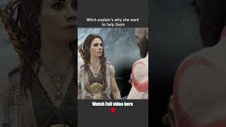 Witch explains why she wanted to help them GOD OF WAR PC GAME shorts gaming [upl. by Suoinuj]