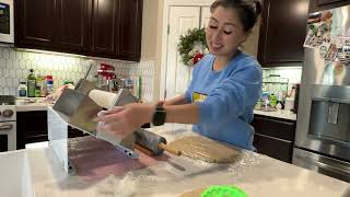 How to use a Manual dough sheeter for cookies croissants and more [upl. by Yecaw]