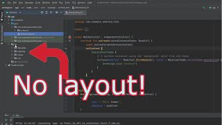 reslayout folder missing in Android studio  how to fix [upl. by Ellenuahs816]