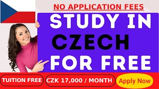 APPLY NOW FULLY FUNDED CZECH SCHOLARSHIPS 2024 STUDY IN EUROPE FOR FREE [upl. by Aliwt]