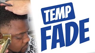 Beginner Barber Tips  Coiled Hair Temp Fade [upl. by Je375]