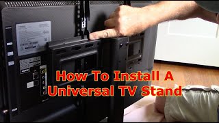 How To Assemble A Universal TV Stand [upl. by Acinnor]