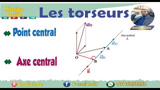 Point central et axe central dun torseur [upl. by Enneiviv91]