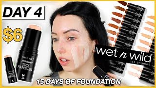 New Wet n Wild STICK FOUNDATION First Impression Review amp Demo Dry Skin [upl. by Immij]