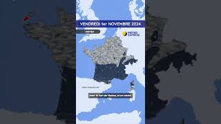 Météo du Vendredi 1er au Dimanche 3 Novembre 2024 [upl. by Telfer]