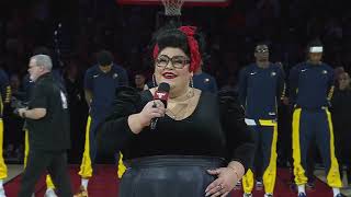 Katie Kadan National Anthem Star Spangled Banner  Dec 2023  ChicagoBulls  Chicago IL [upl. by Aenal]