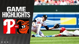 Phillies vs Orioles Game Highlights 61624  MLB Highlights [upl. by Elletsyrk667]