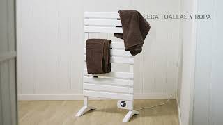 ECODE Toallero Eléctrico con patas “Towel Heat” Control por APP Tuya 105x56x2 cms ECO701 [upl. by Stoneham]