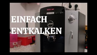 Jura F50 Kaffeemaschine Entkalken  Einfach erklärt [upl. by Suiravad]