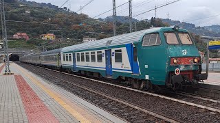 Treni regionali e non alla stazione di Imperia [upl. by Eessac673]