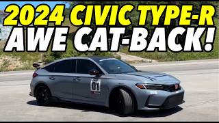 2024 Honda Civic TypeR 20L Turbo w AWE CATBACK EXHAUST [upl. by Adnamar]