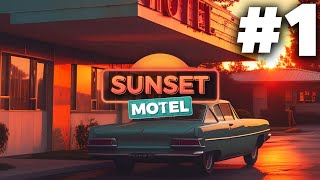 SUNSET MOTEL Gameplay Walkthrough Part 1  Motel Simulator [upl. by Eagle]