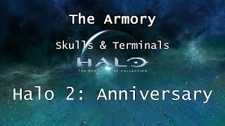 Halo MCC Halo 2 Anniversary  Skulls amp Terminals  Mission 1  The Armory  Collectibles [upl. by Luo]