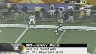 Rich Gannon sets NFL record along with Jerry Rice on MNF 2002 amp ESPN2 with Eric Allen [upl. by Tecu]