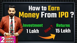 How to Earn Money from IPO  Share Market Knowledge  Stock Market for Beginners [upl. by Rotce]