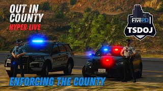 Enforcing the county  LIVE  TSDOJ fivePD [upl. by Annia390]