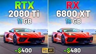 10 Games on RTX 2080 Ti vs RX 6800 XT in 2023  4K [upl. by Esirehc]