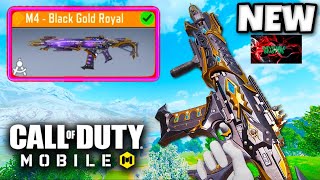 NEW FREE EVENT M4 BLACK GOLD ROYAL PERMANENT LEGENDARY IN COD MOBILE [upl. by Abehsile]