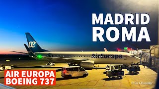 Air Europa  Madrid 🇪🇸 🇮🇹 Roma despegue paralelo ✈️✈️ [upl. by Eisso831]