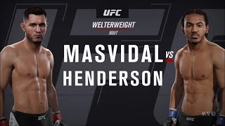 EA Sports UFC 2  Jorge Masvidal vs Benson Henderson  Gameplay HD 1080p60FPS [upl. by Susumu]