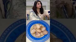 😮javeriya saoud ne btaya garlic 🧄 paste ko store Krny ka trikahow to store garlic paste shorts [upl. by Anikat98]