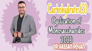 CyclizationofMonosaccharidesكيفيةتحويلالتركيبالخطيللسكرياتالىالتركيبالحلقى [upl. by Martreb]