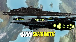 Super Star Destroyer Megator vs 20 TyrantFixing the Broadside Problem Star Wars Empire at War [upl. by Annailuj]