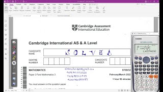 970932FM22  CAIE AS amp A LEVEL PURE MATHEMATICS 3 FEBMAR 2022 Paper 32 [upl. by Joab]