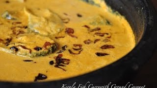 Kerala fish curry with ground coconut  Recipe [upl. by Enidlarej720]