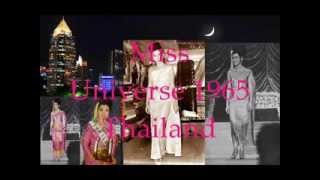 Apasra Hongsakula Miss Universe 1965 Thailand national costume [upl. by Christi]