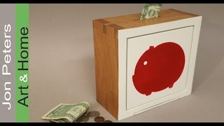 How to Make A Wooden Piggy Bank GREAT GIFT IDEA [upl. by Eah930]