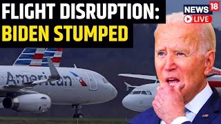 Joe Biden Admits He Dont Know What Caused Flight Outage  USA Flight Grounded  English News LIVE [upl. by Yerroc]