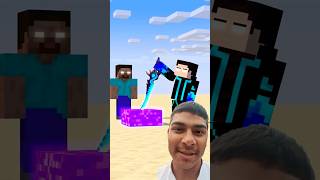 Help Steve Pull Out The Sword shorts minecraft funnyanimation herobrine [upl. by Houston]